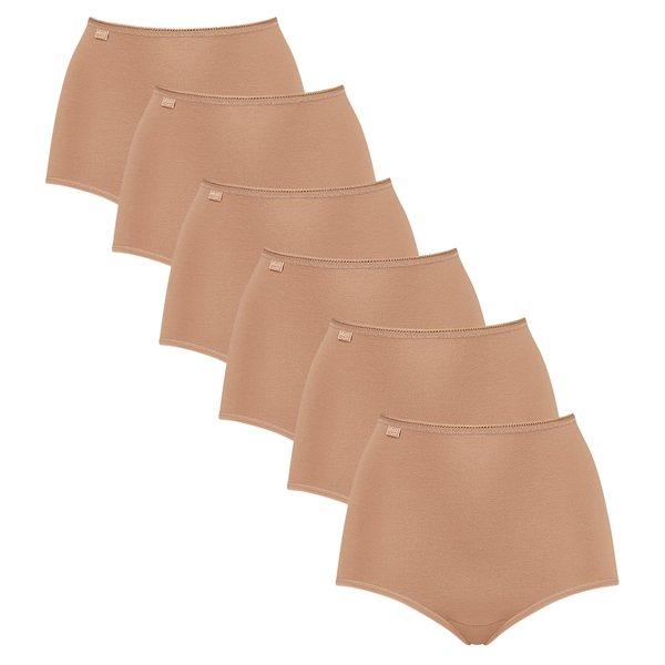 6er Pack 247 Cotton - Maxi Slip Damen Tan 4XL von sloggi