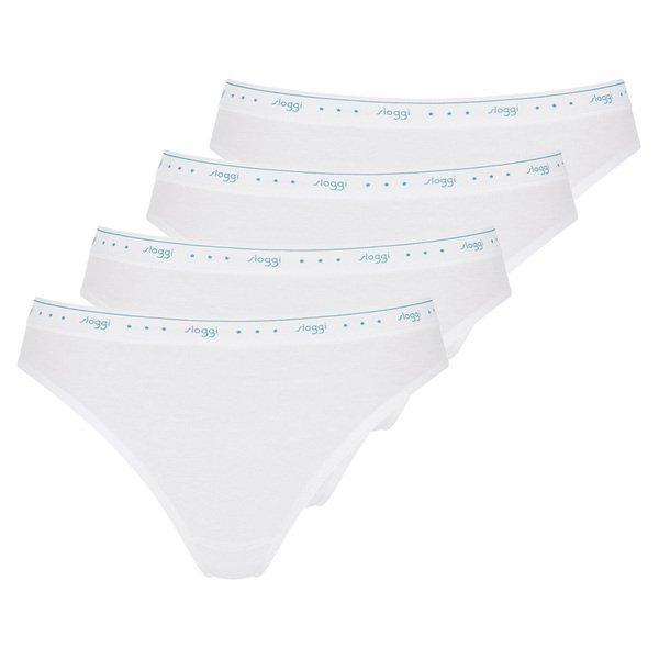 4er Pack 247 100 - Tai-slip Damen Weiss S von sloggi