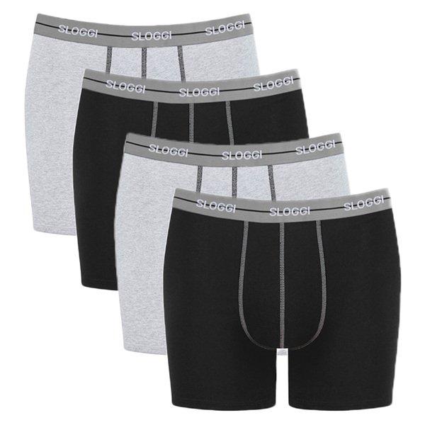 4er Pack Start - Short Pant Herren Grau XL von sloggi