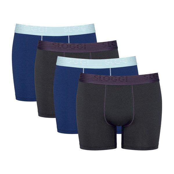 4er Pack Ever Cool - Shortpants Herren Blau XXL von sloggi