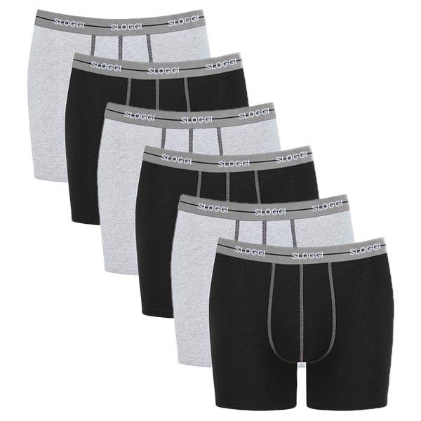 6er Pack Start - Short Pant Herren Grau XXL von sloggi