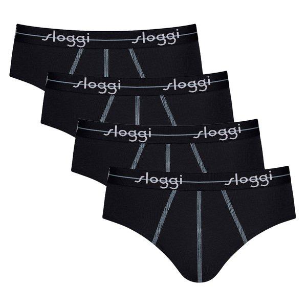 4er Pack Start - Midi-slip Herren Schwarz L von sloggi