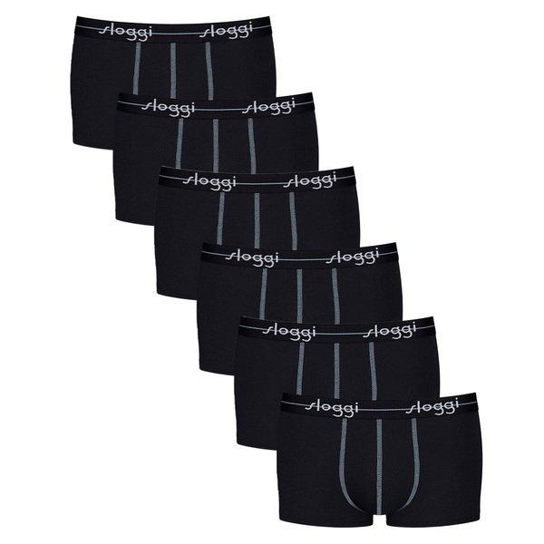 6er Pack Start - Hipster Pant Herren Schwarz L von sloggi