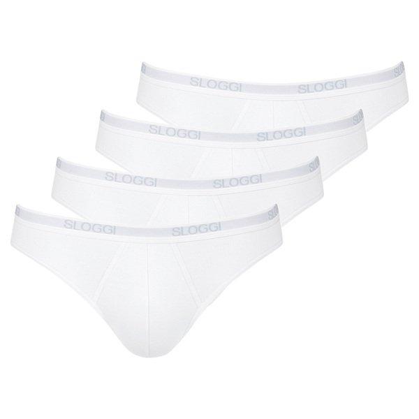 4er Pack Basic - Mini-slip Herren Weiss M von sloggi