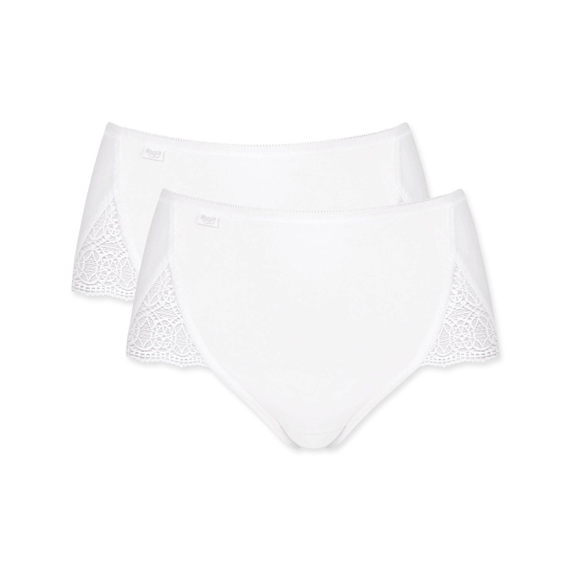 Slip, Mikrofaser - Duopack Damen Weiss L von sloggi