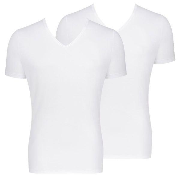 2er Pack Go - Organic Cotton - Unterhemd Shirt Kurzarm Herren Weiss XL von sloggi