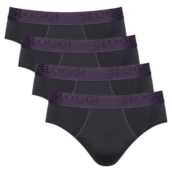 4er Pack Ever Cool - Slip Herren Schwarz S von sloggi