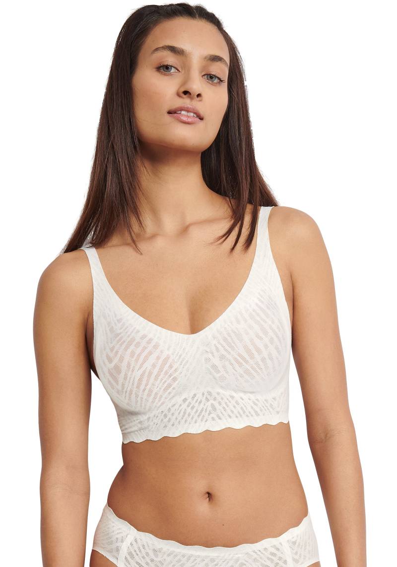 sloggi Bustier »ZERO Feel Bliss Bralette«, Nahtlos, V-Ausschnitt, Stretch-Spitze von sloggi