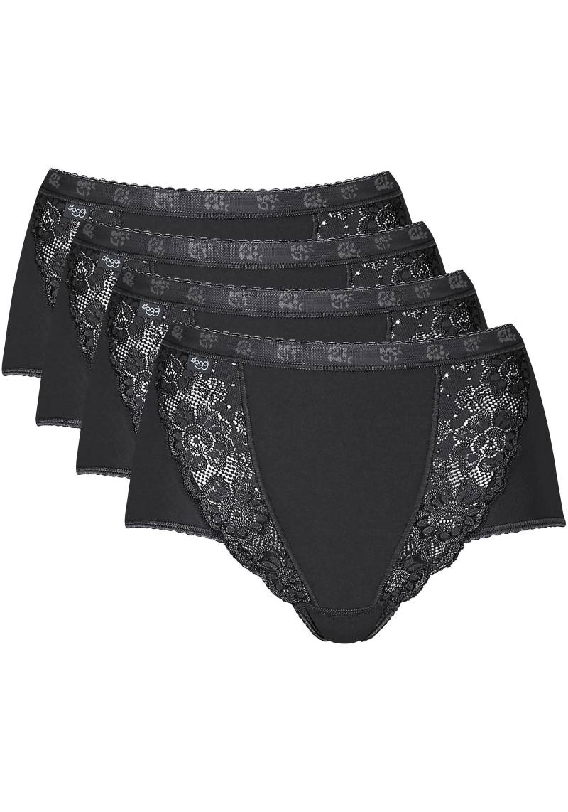 sloggi Slip »Chic Maxi 4P«, (4er Pack), mit elastischen Spitzeneinsätzen von sloggi
