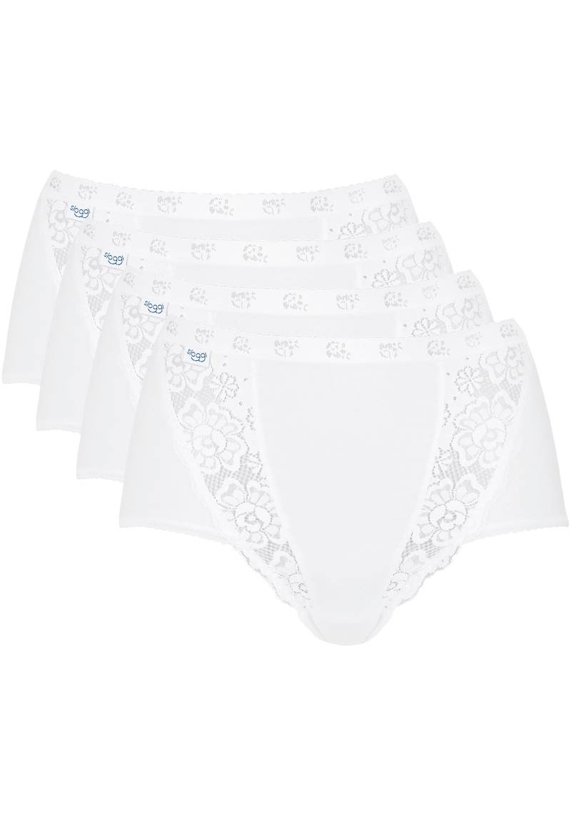 sloggi Slip »Chic Maxi 4P«, (4er Pack), mit elastischen Spitzeneinsätzen von sloggi