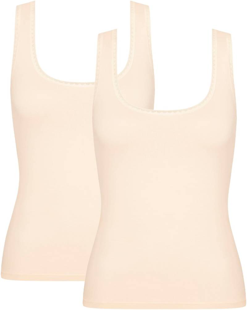 sloggi Unterhemd »GO Tank Top C2P«, (2 St., 2er Pack), zarte Spitzendetails von sloggi