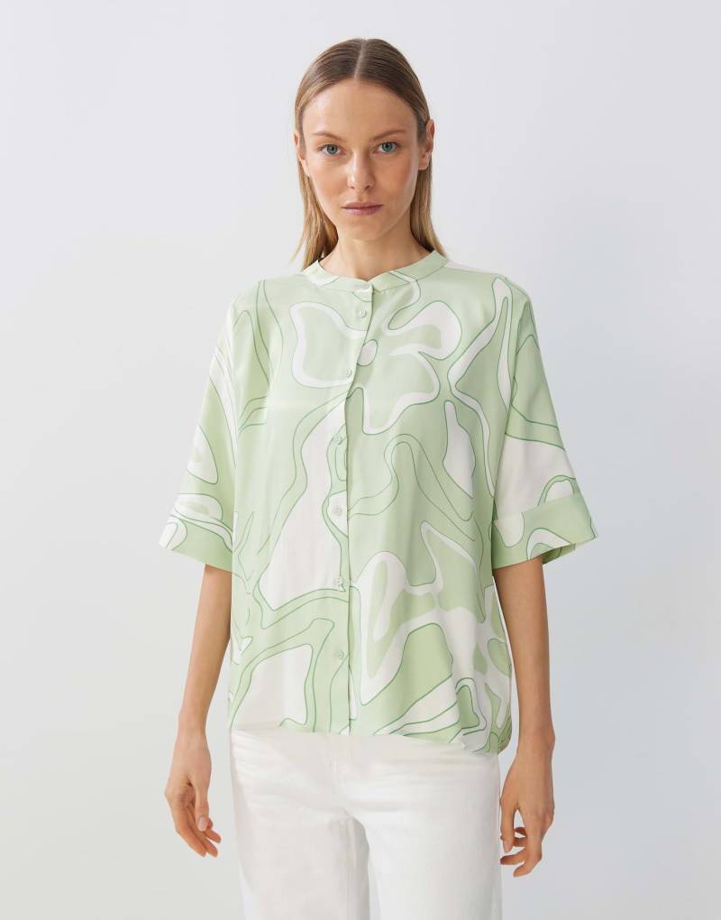 someday - Printbluse Zarla Boxy Silhouette, für Damen, Lindengrün, Größe S von someday