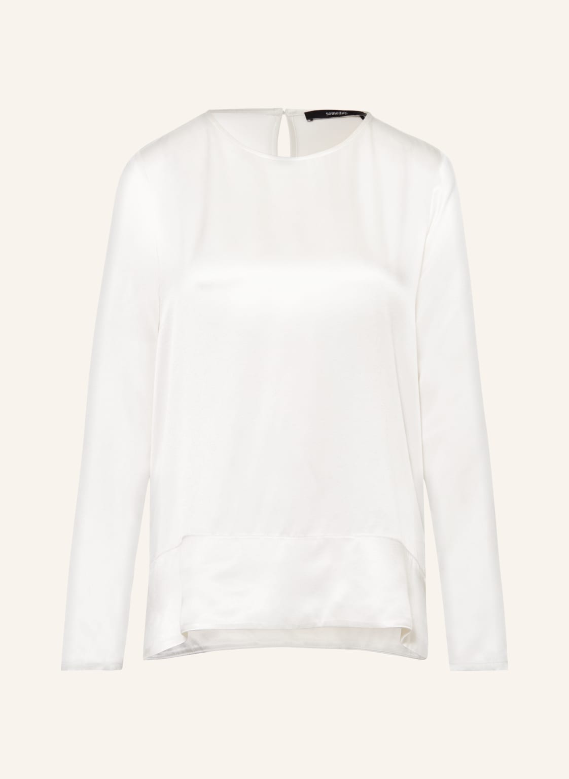 Someday Blusenshirt Zaicy Aus Satin weiss von someday