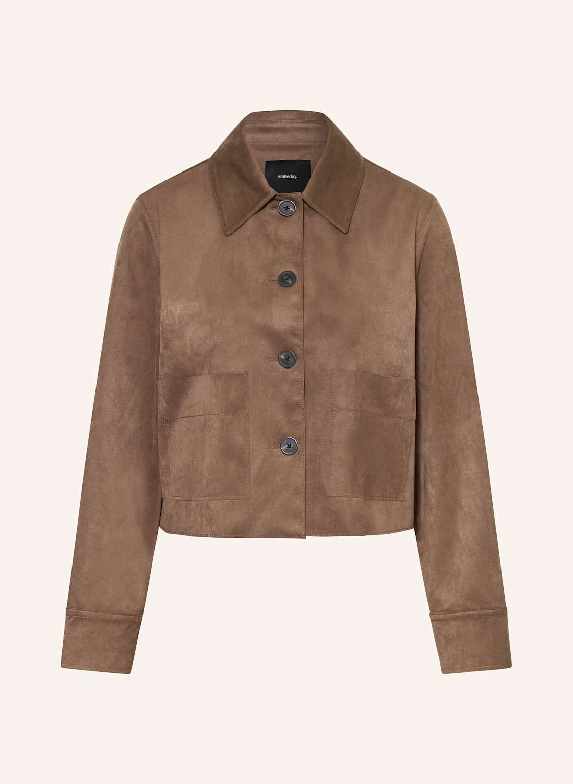 Someday Overjacket Nylan In Lederoptik braun Someday Overjacket Nylan In Lederoptik braun von someday