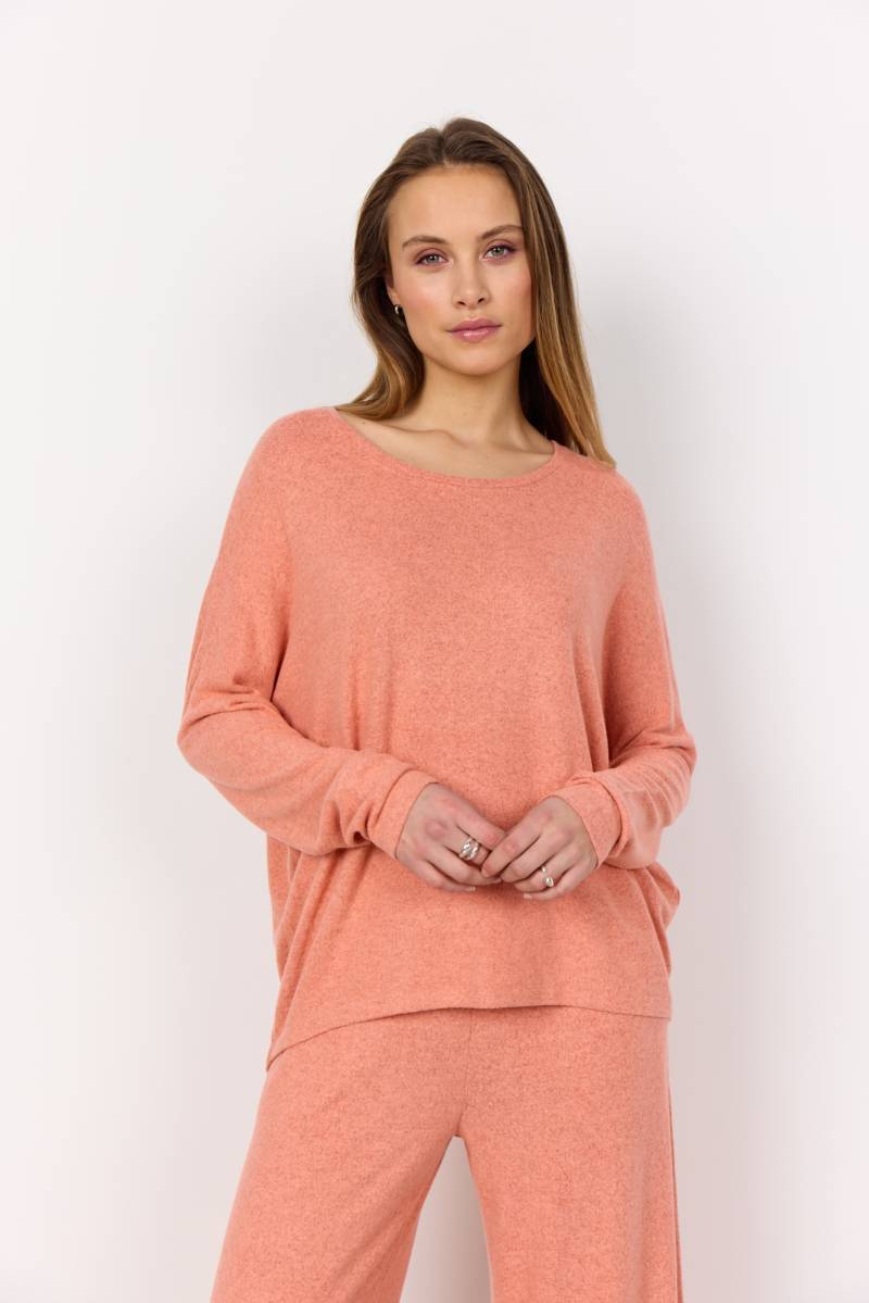 soyaconcept Rundhalsshirt »SC-BIARA 1«, bequemer Pullover, elastische Viskose-Qualität in melierter Optik von soyaconcept