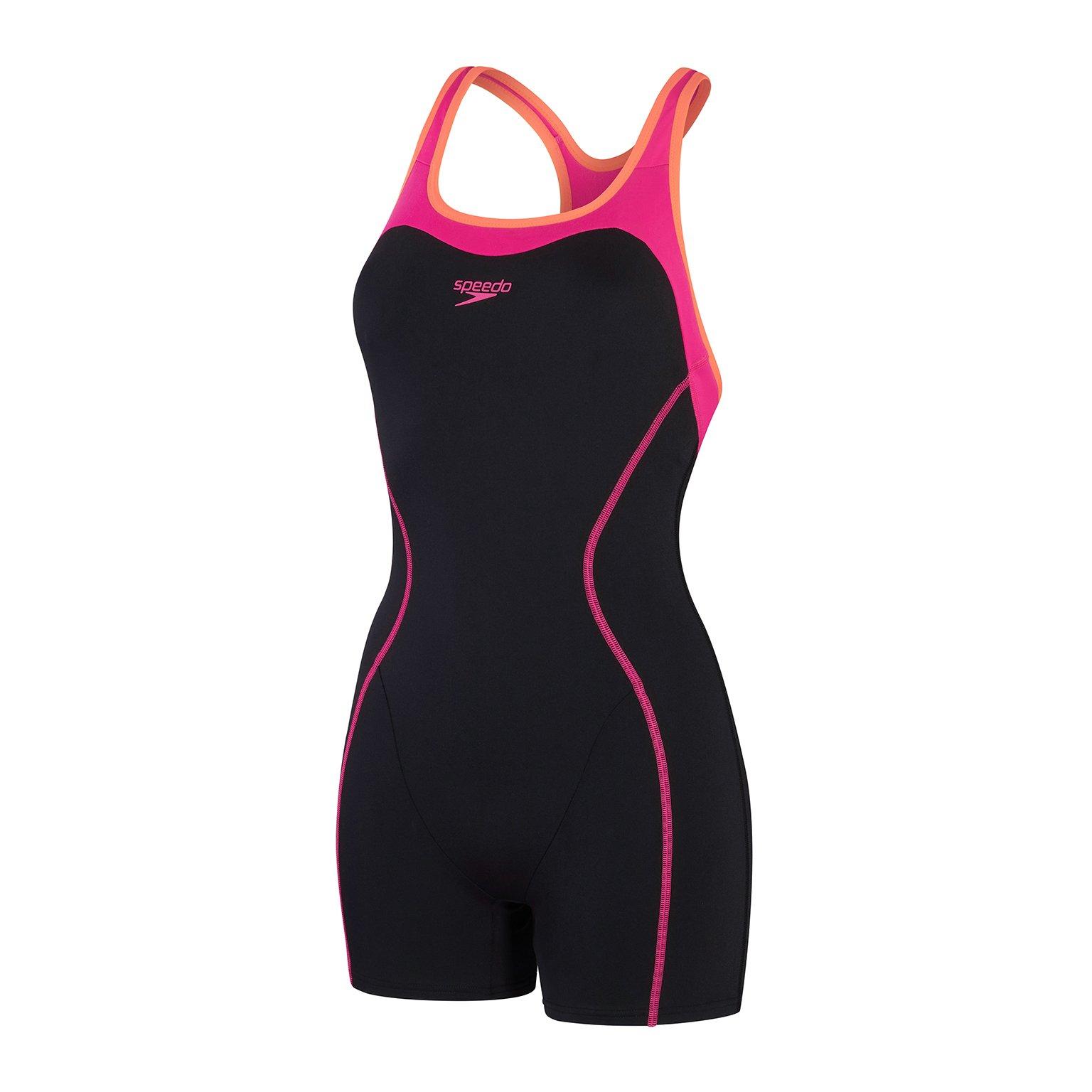 Badeanzug, Eco+ Panel Legsuit Damen  42 von speedo