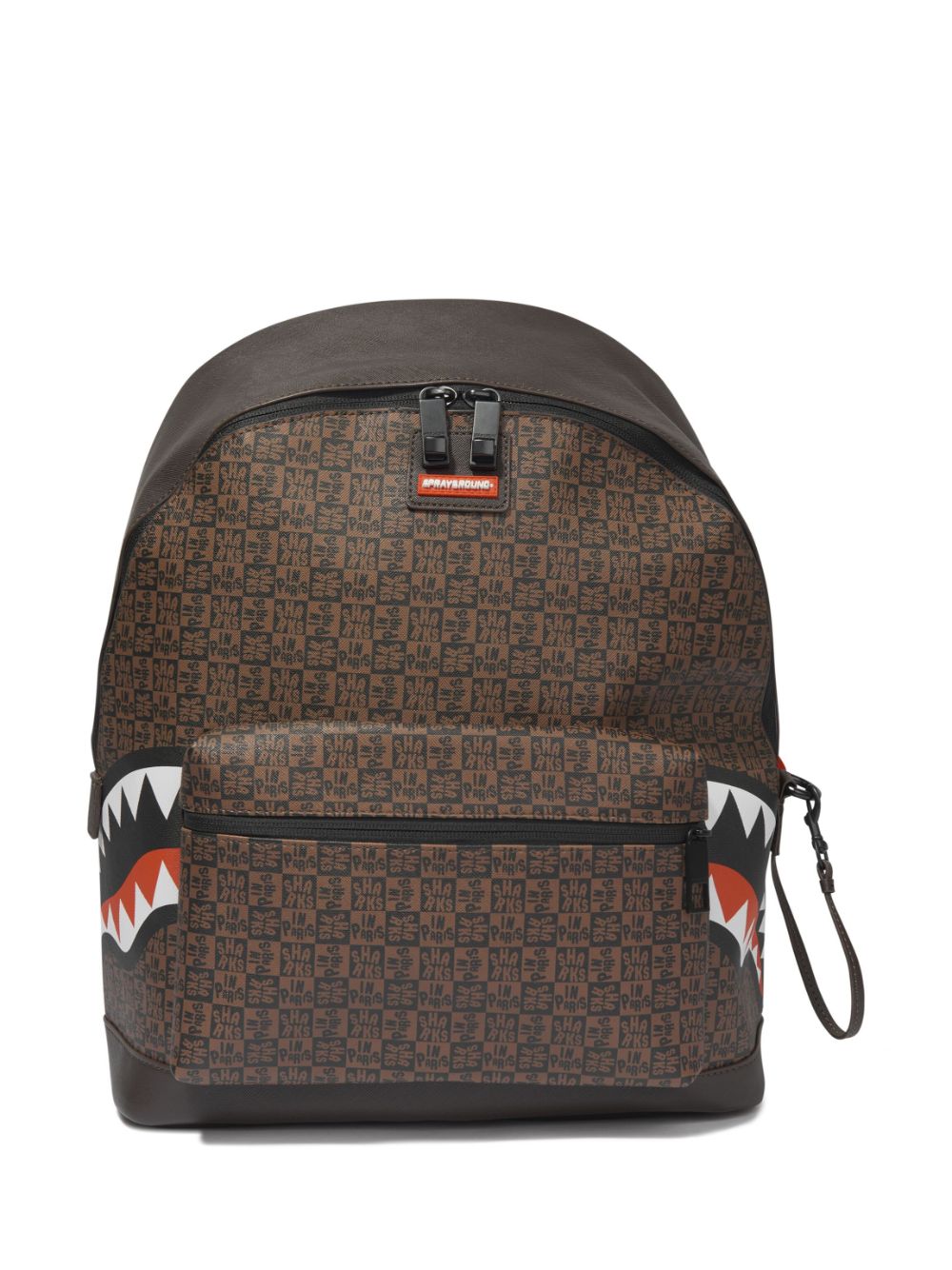 sprayground kid cartoon-print faux-leather backpack - Brown von sprayground kid