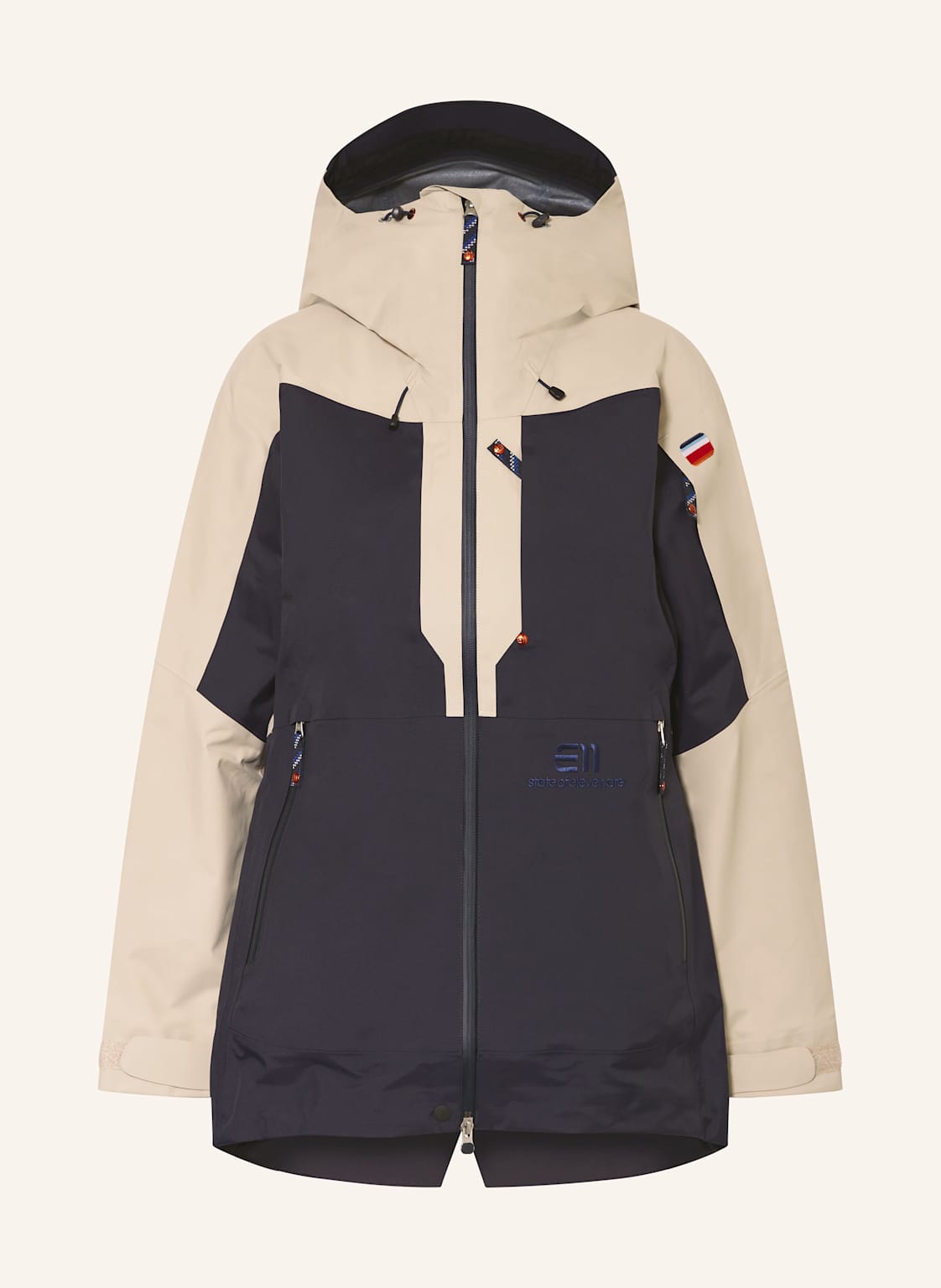 State Of Elevenate Hardshell-Skijacke Pure 100 schwarz State Of Elevenate Hardshell-Skijacke Pure 100 schwarz von state of elevenate
