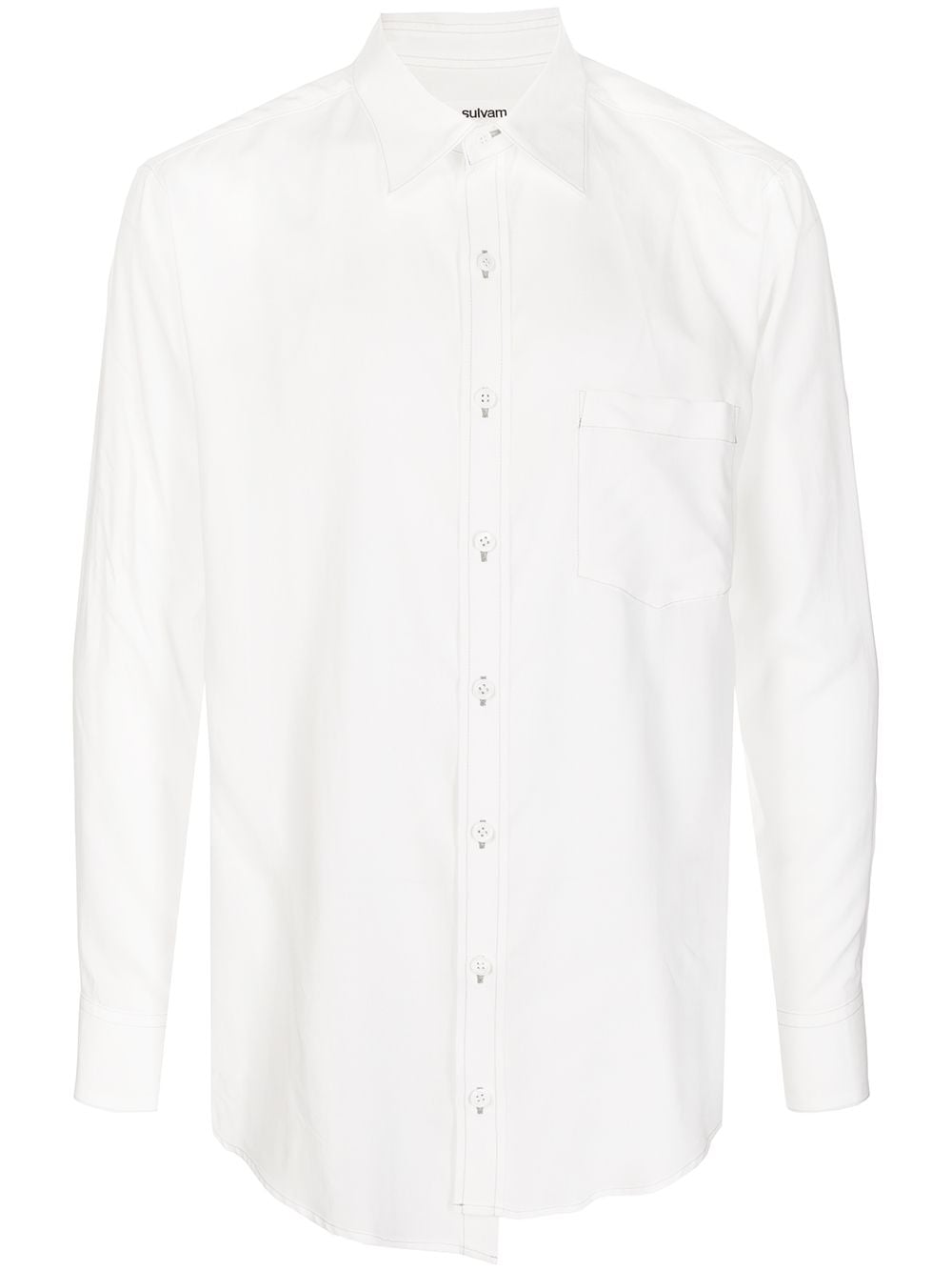 sulvam classic button-up shirt - White von sulvam
