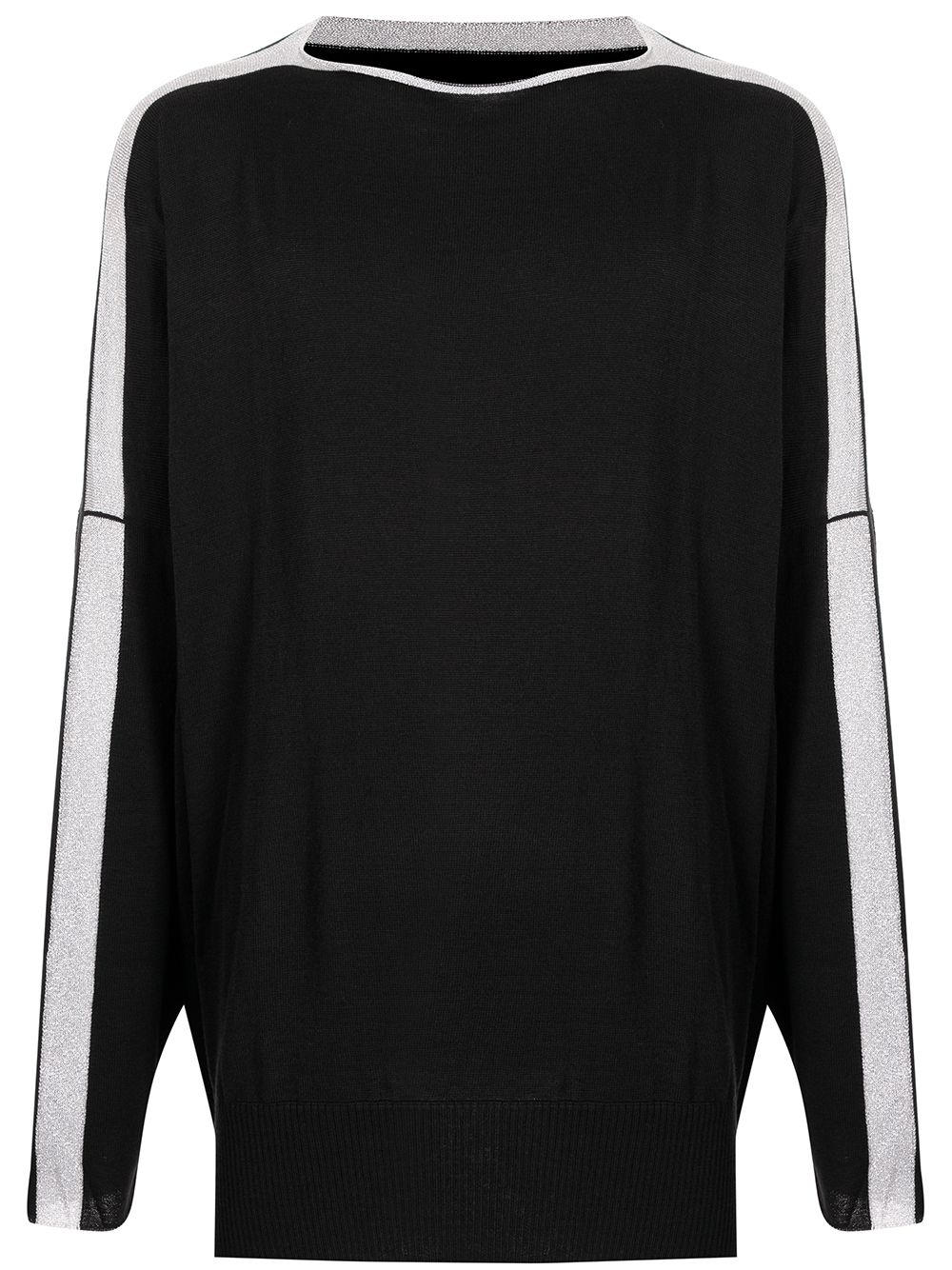 sulvam contrasting stripe sweatshirt - Black von sulvam