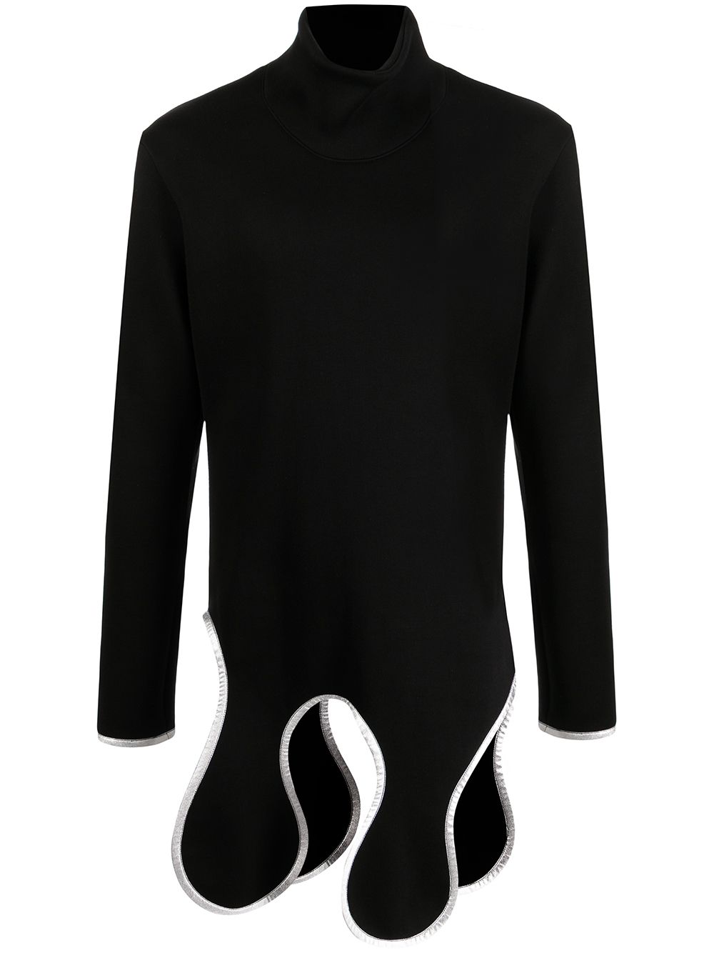 sulvam double-face high-neck top - Black von sulvam