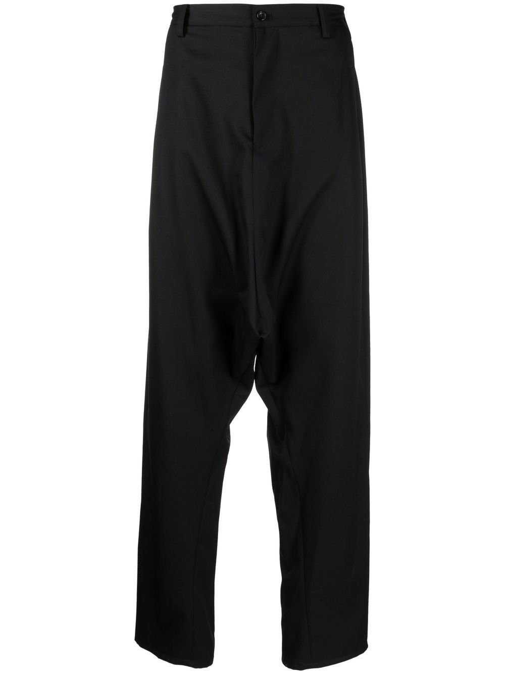 sulvam drop-crotch wool trousers - Black von sulvam