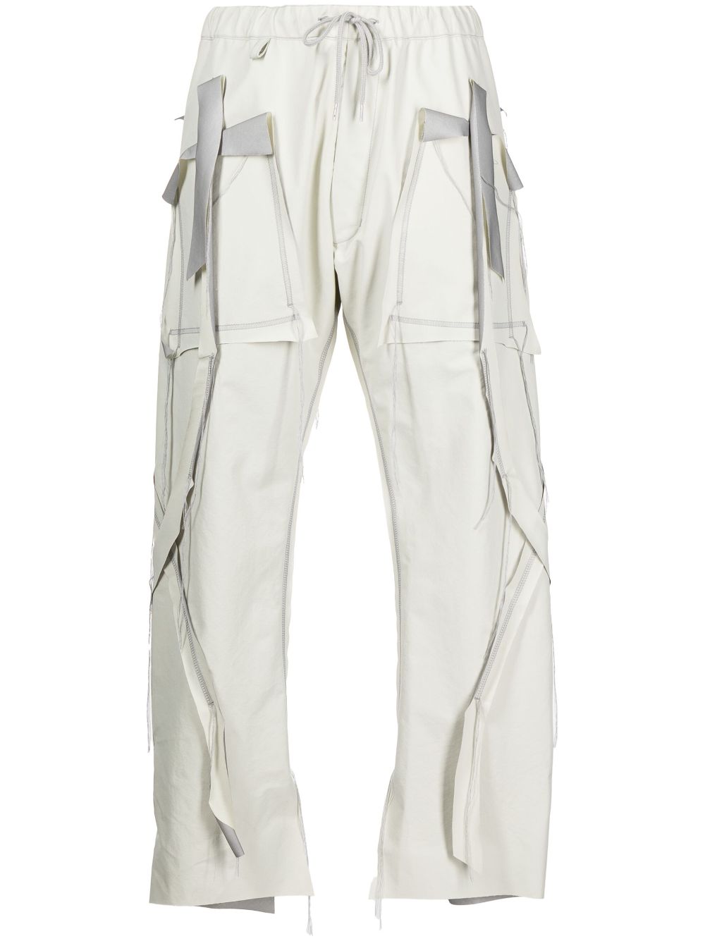 sulvam panelled nylon trousers - White von sulvam