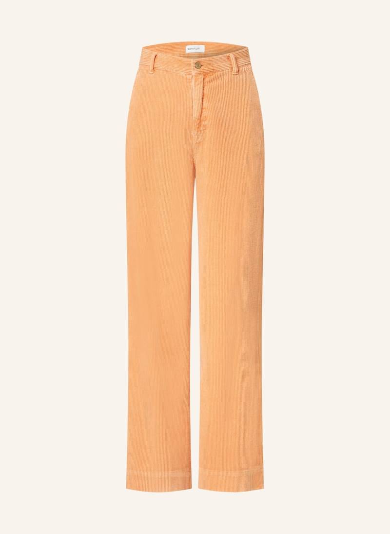 Summum Woman Marlenehose Aus Cord orange von summum woman