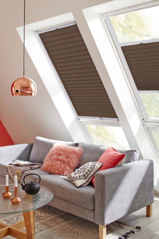 sunlines Dachfensterplissee »Classic Style Crepe«, Lichtschutz, verspannt von sunlines