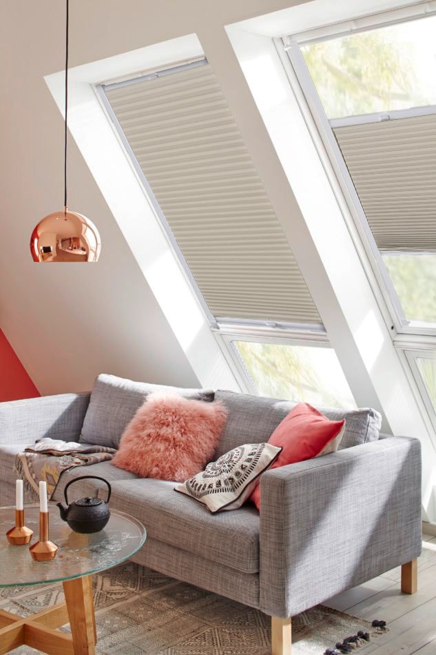 sunlines Dachfensterplissee »StartUp Style Honeycomb TL«, Lichtschutz, verspannt, mit Führungsschienen von sunlines