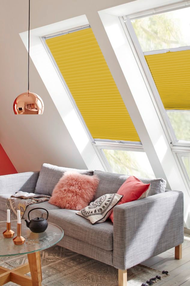 sunlines Dachfensterplissee »StartUp Style Honeycomb VD«, abdunkelnd, verspannt von sunlines