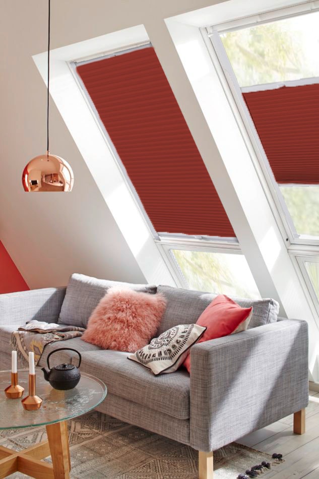 sunlines Dachfensterplissee »StartUp Style Honeycomb VD«, abdunkelnd, verspannt von sunlines