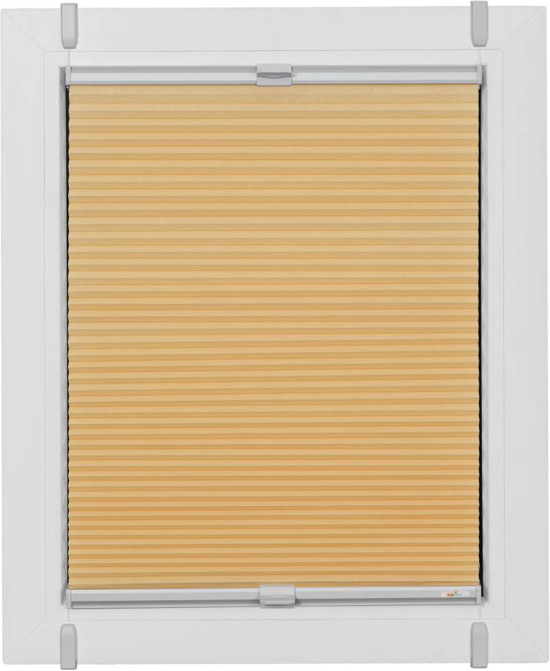 sunlines Wabenplissee »One Size Style Honeycomb TL«, blickdicht, ohne Bohren, verspannt, Zubehörfarbe grau, zum Klemmen von sunlines
