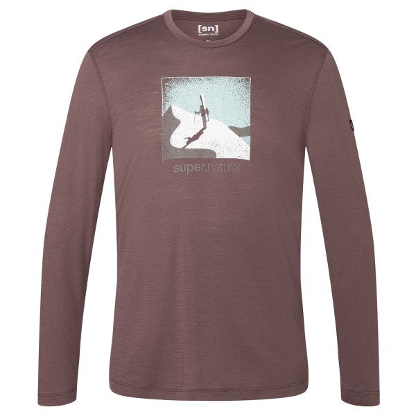 super.natural - Almost Done L/S - Longsleeve Gr L;M;S;XL;XXL beige;braun;oliv;türkis von super.natural