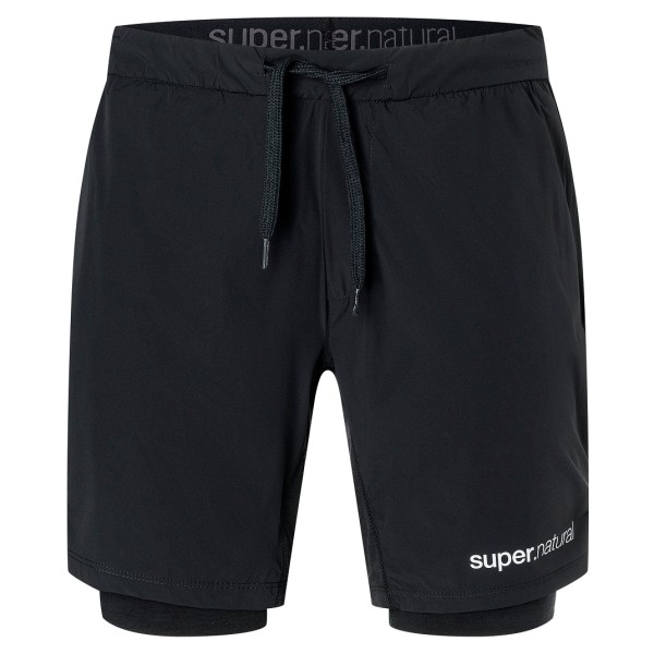 super.natural - Double Layer Shorts - Shorts Gr 46 - S;48/50 - M;52 - L;54 - XL;56 - XXL schwarz von super.natural