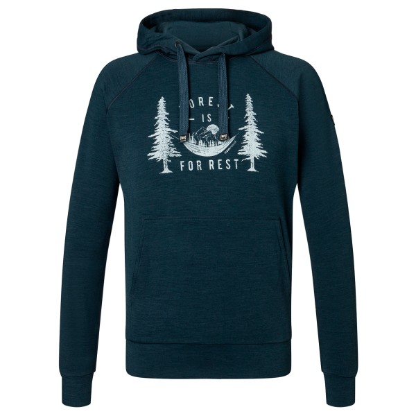 super.natural - Favourite For Rest Hoodie - Merinohoodie Gr 46 - S;48/50 - M;54 - XL;56 - XXL blau;rot von super.natural