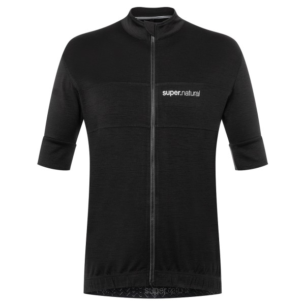 super.natural - Gravier Camisa - Velotrikot Gr XXL schwarz von super.natural