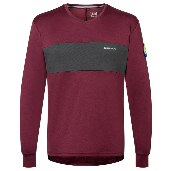 super.natural - Gravier L/S - Velotrikot Gr L rot von super.natural