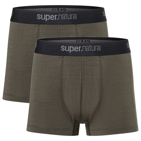 super.natural - Tundra 175 Boxer 2 Pack - Unterhose Gr 3XL;L;M;S;XL;XXL blau;schwarz von super.natural