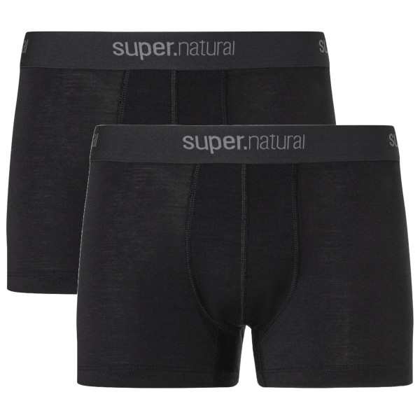 super.natural - Tundra 175 Boxer 2 Pack - Unterhose Gr XXL schwarz von super.natural