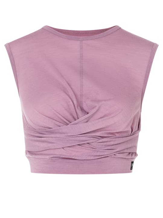 super.natural W Wrap Top T-Shirt pink von super.natural