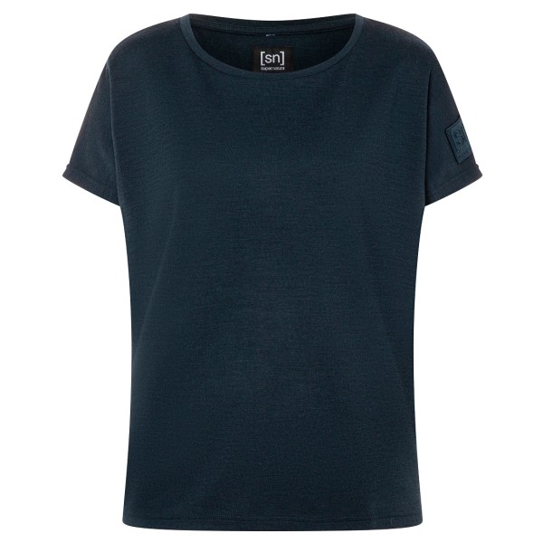 super.natural - Women's Cosy Bio Shirt - Merinoshirt Gr 34 - XS;36 - S;38 - M;40 - L blau von super.natural