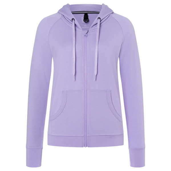 super.natural - Women's Essential Zip Hoodie - Merinohoodie Gr S lila von super.natural