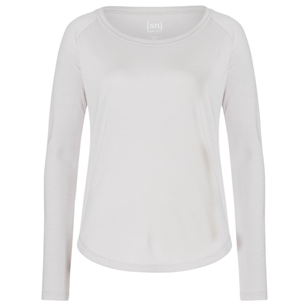 super.natural - Women's Everyday Bio Crew - Merinopullover Gr S grau/weiß von super.natural