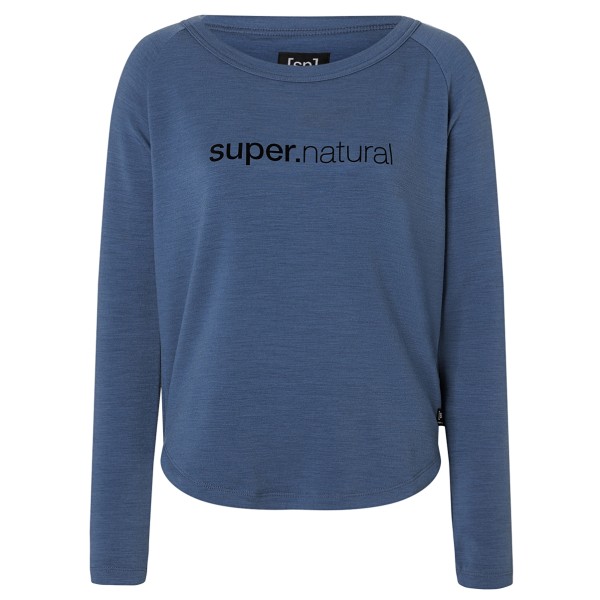 super.natural - Women's Everyday Crew - Longsleeve Gr 34 - XS;36 - S;38 - M;40 - L;42 - XL blau;lila;rosa;rot;schwarz;weiß von super.natural