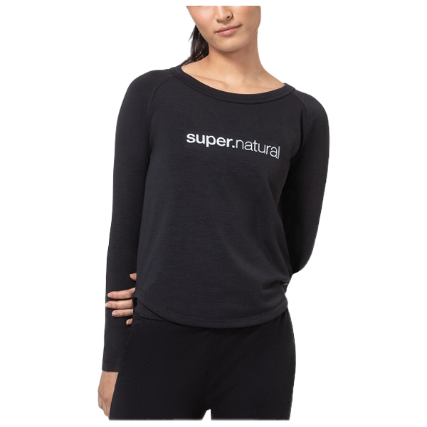 super.natural - Women's Everyday Crew - Longsleeve Gr 36 - S schwarz von super.natural