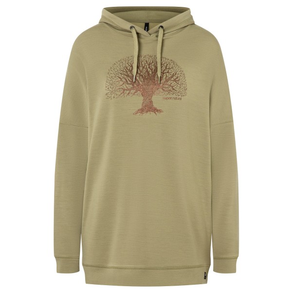 super.natural - Women's Feel Good Tok Hoodie - Hoodie Gr 36 - S oliv/beige von super.natural