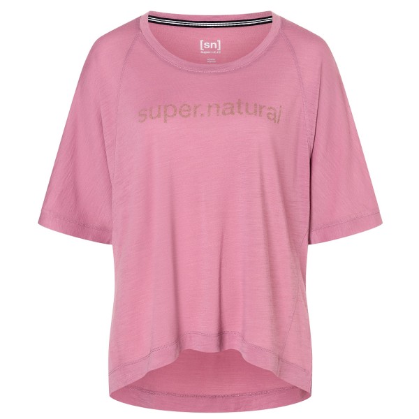 super.natural - Women's Liquid FloTee - Merinoshirt Gr M rosa super.natural - Women's Liquid FloTee - Merinoshirt Gr M rosa von super.natural
