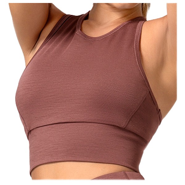 super.natural - Women's Liquid Flow Top - Sport-BH Gr 34 - XS;36 - S;38 - M;40 - L;42 - XL braun;grau;grün;oliv/grün;schwarz von super.natural