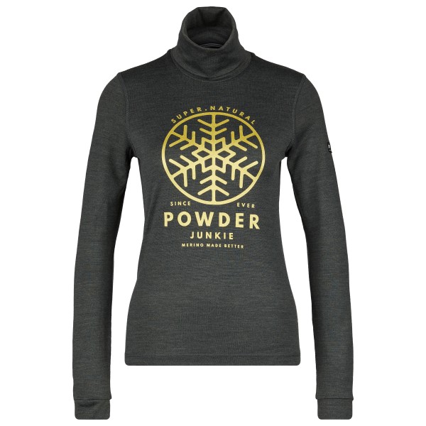 super.natural - Women's Powder Junkie Turtle - Longsleeve Gr L;M;S;XL;XS grau;grün;rosa von super.natural